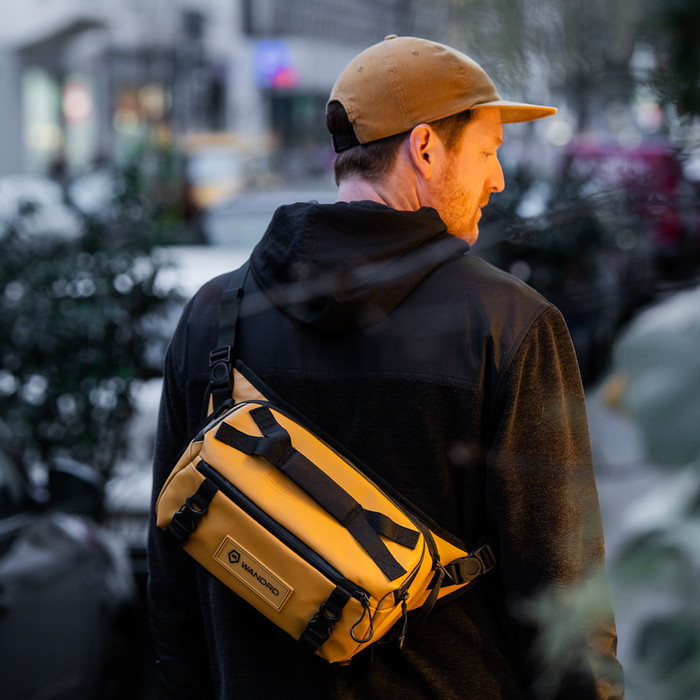 WANDRD Rogue Sling 6 L Jaune produit à l'usage
