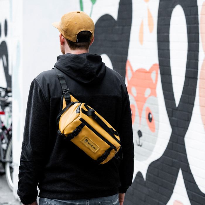 WANDRD Rogue Sling 6 L Jaune produit à l'usage