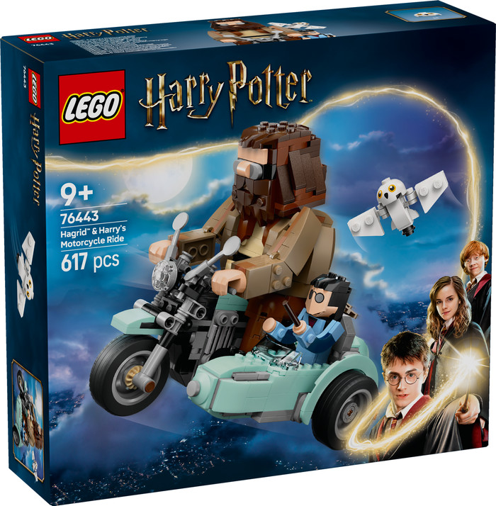 LEGO Harry Potter Hagrid en Harry's Rit op de Motor 76443 verpakking