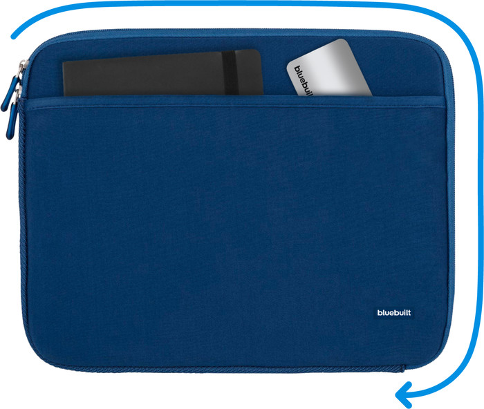BlueBuilt Laptop Sleeve Width 31cm 13 inches M Blue visual Coolblue 2