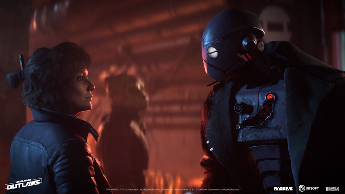 JBL Quantum 350 + Star Wars Outlaws PS5 product in use