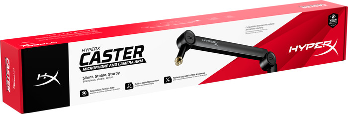 HyperX Caster Mic and Camera Arm packaging