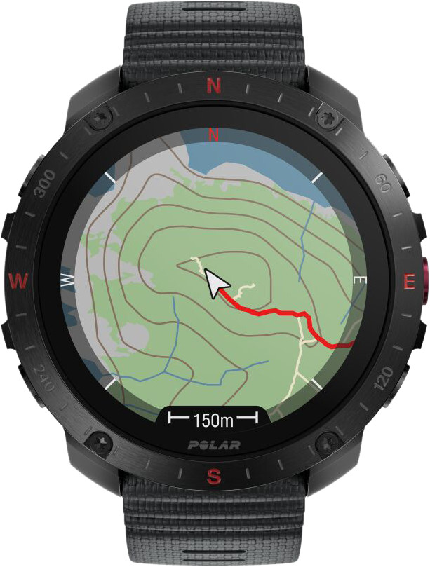 Polar Grit X 2 Pro Zwart voorkant