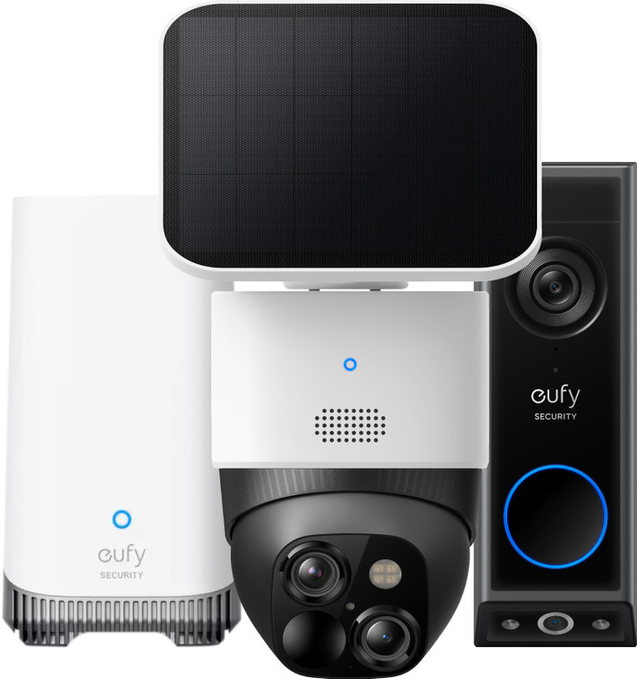 Eufycam Solocam S340 + Eufy Video Doorbell E340 + Homebase 3 Main Image