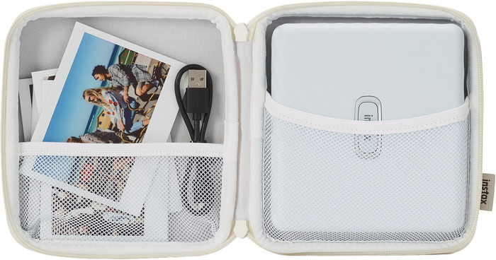 Fujifilm Instax Link Wide Case Ash White inside