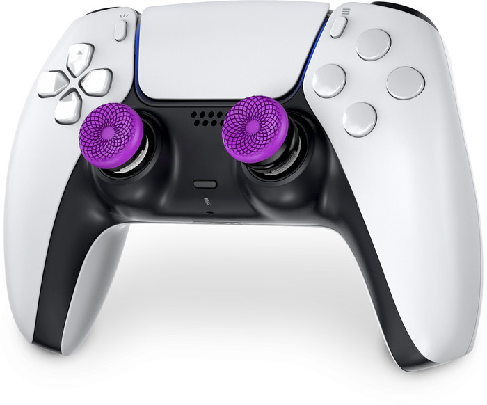 KontrolFreek Frenzy AimBoost Appui-pouces + Anneaux de Précision Mauve/Noir PS5/PS4 détail