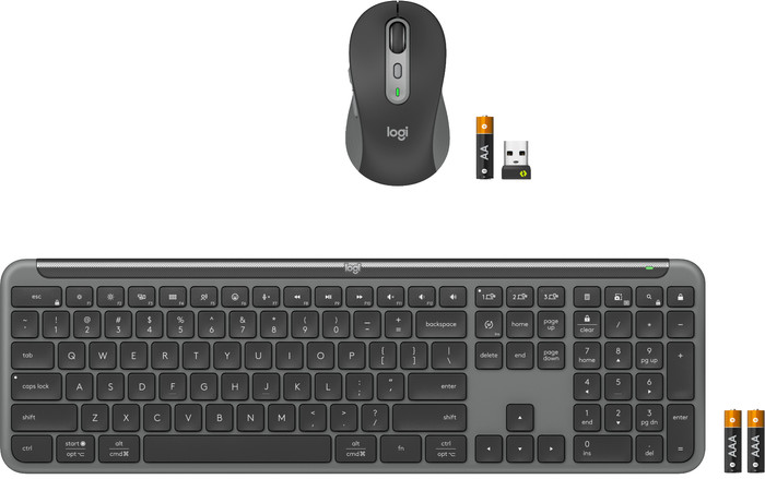 Logitech MK950 Signature Slim Draadloze Toetsenbord en Muis Combo Azerty Zwart accessoire