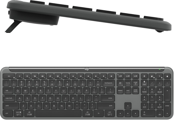 Logitech MK950 Signature Slim Draadloze Toetsenbord en Muis Combo Azerty Zwart detail