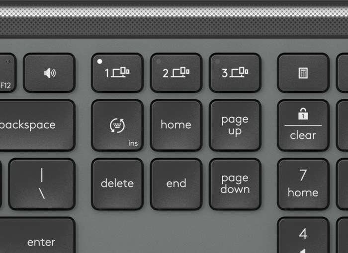 Logitech MK950 Signature Slim Draadloze Toetsenbord en Muis Combo Azerty Zwart detail