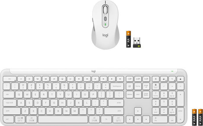 Logitech MK950 Signature Clavier Sans Fil Connecté et Souris Combo Azerty Blanc accessoire