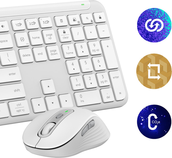Logitech MK950 Signature Clavier Sans Fil Connecté et Souris Combo Azerty Blanc visuel fournisseur