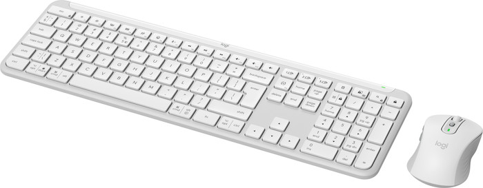Logitech MK950 Signature Clavier Sans Fil Connecté et Souris Combo Azerty Blanc côté droit