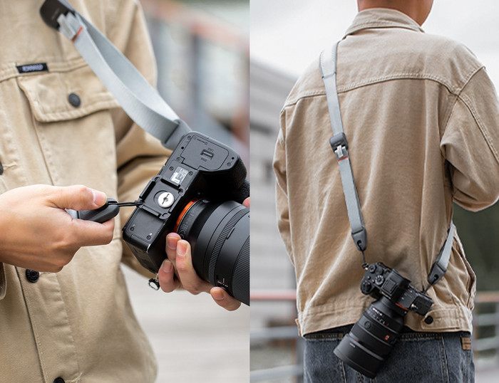 PGYTECH Bandoulière Noir produit à l'usage