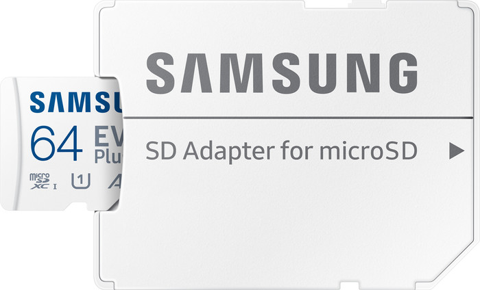 Samsung microSDXC EVO Plus 64GB inside