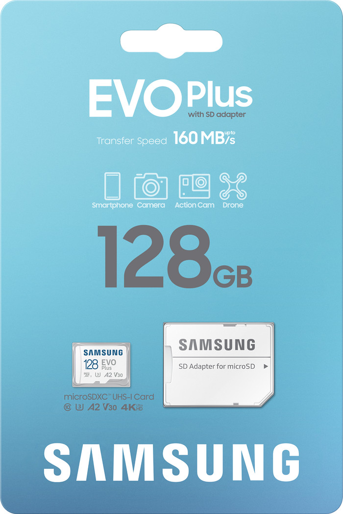 Samsung MicroSDXC EVO Plus (2024) 128 Go emballage