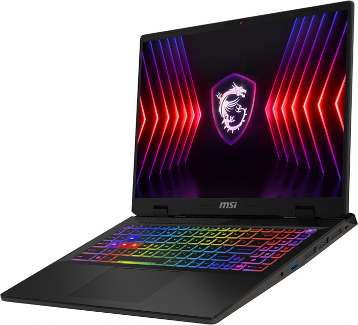 MSI Sword 16 HX B14VFKG-016BE Azerty rechterkant