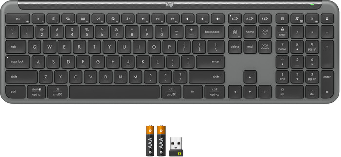 Logitech Signature Slim K950 Draadloos Toetsenbord Azerty Zwart accessoire