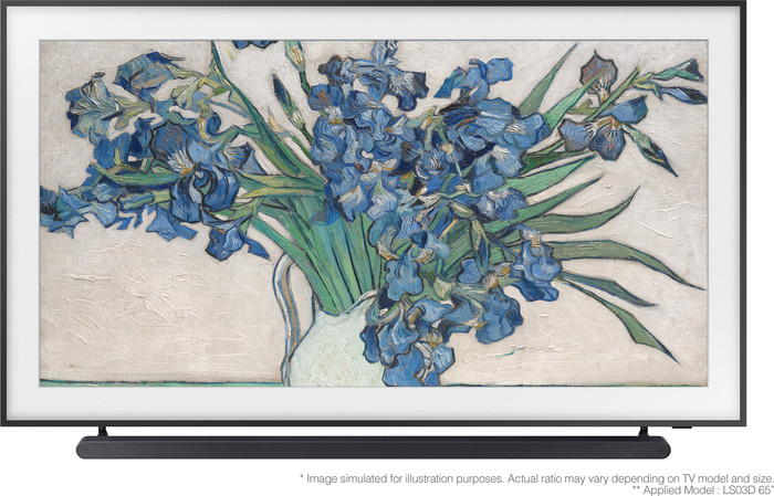 Samsung The Frame 65LS03D (2024) + Samsung HW-S800D Black front