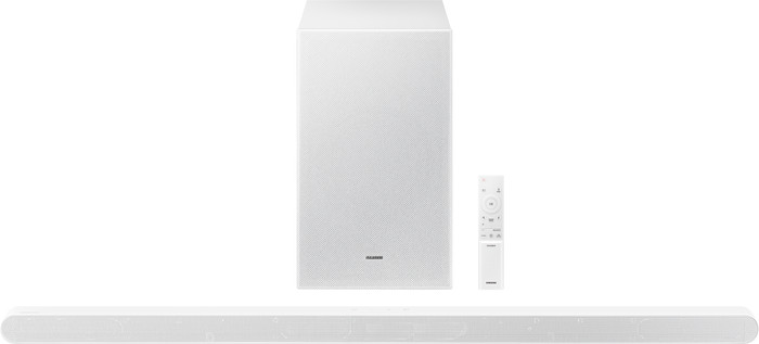 Samsung 50" The Frame LS03FA (2025) + Samsung HW-S701D Wit (2024) voorkant