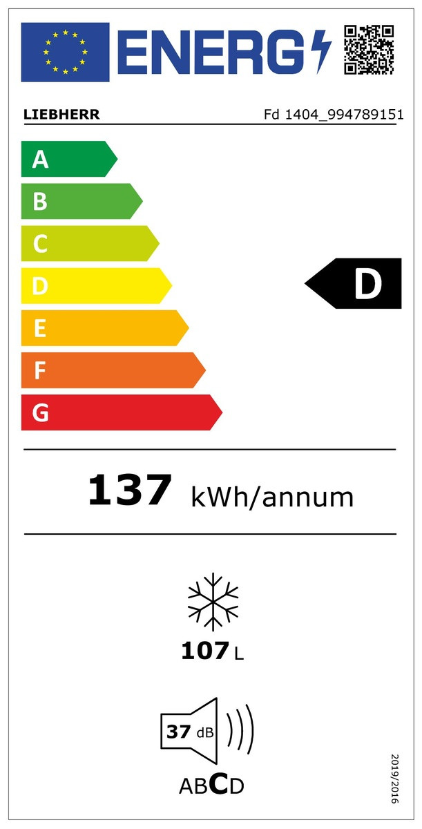 Liebherr Fd 1404-20 energy label