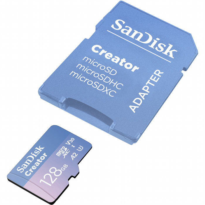 SANDISK MicroSDXC Creator 128GB 90MB/s samengesteld product