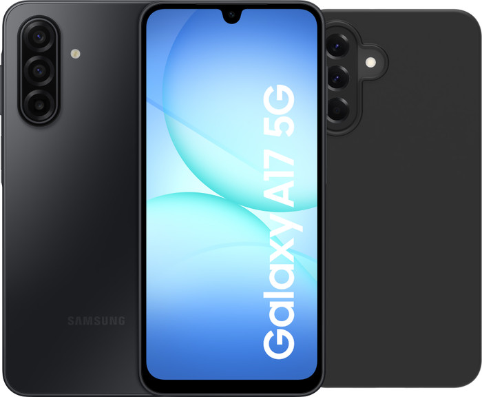 Samsung Galaxy A17 128 Go Noir 5G + BlueBuilt Back Cover Noir Main Image