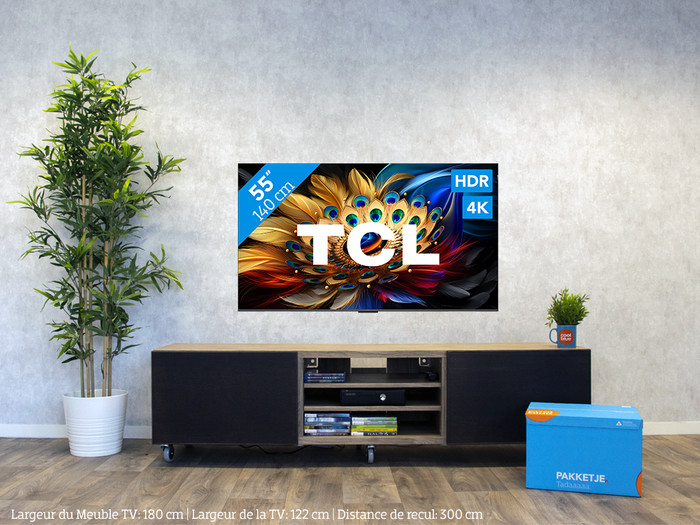 TCL QLED 55C61B (2024) visuel Coolblue 1