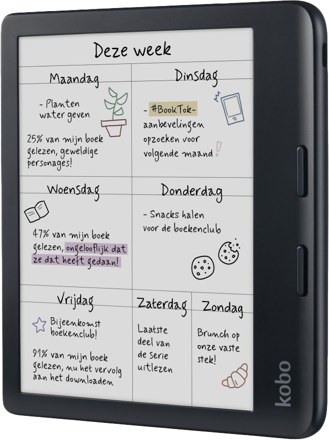 Kobo Libra Colour Black left side