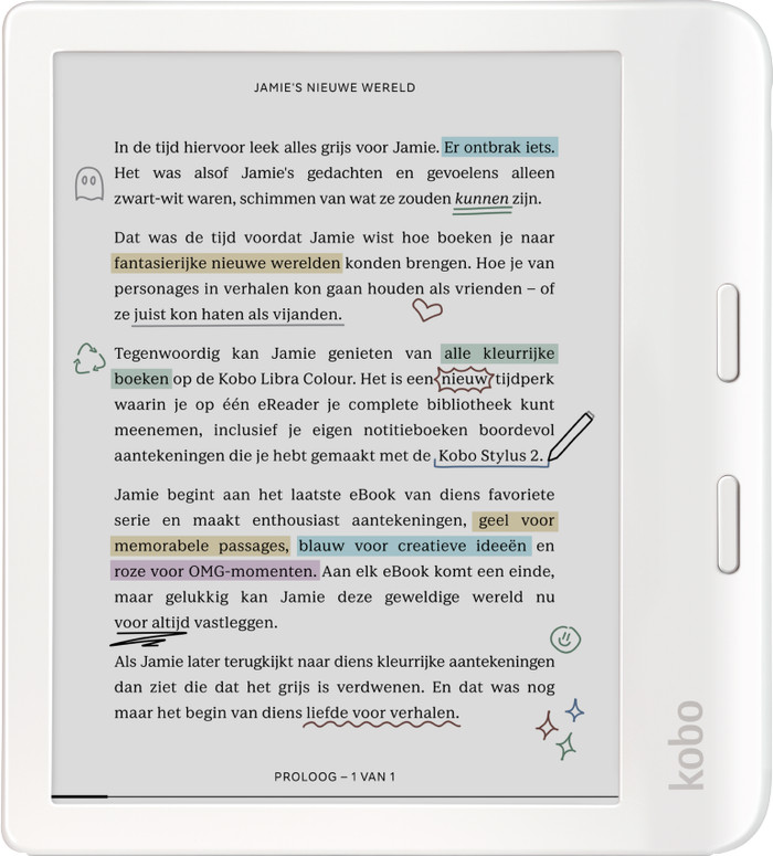 Kobo Libra Colour White front