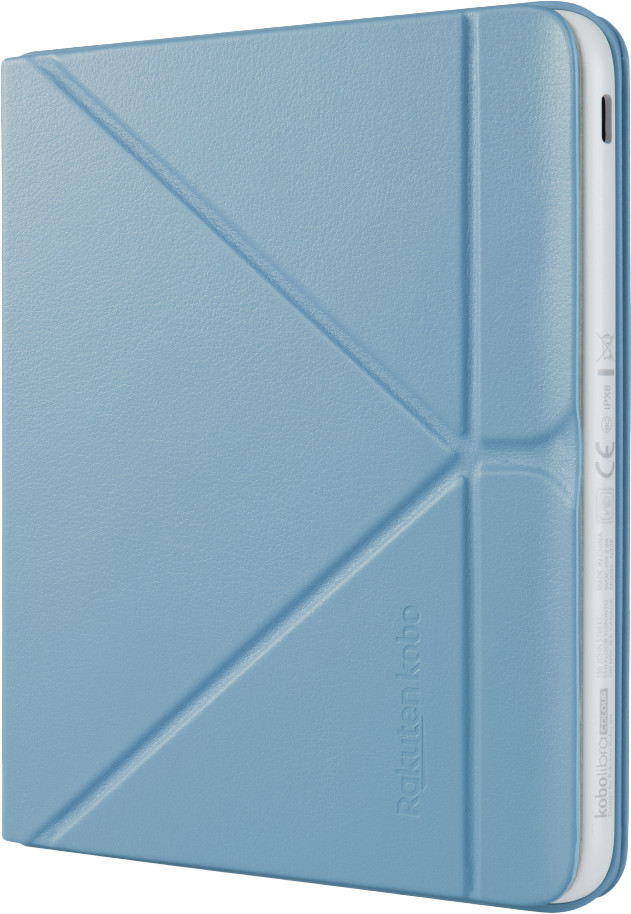 Kobo Libra Colour Sleep Cover Bleu côté droit