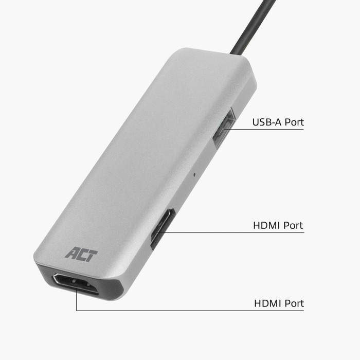 ACT Adaptateur Multiport USB-C 4K HDMI/USB-A visuel fournisseur