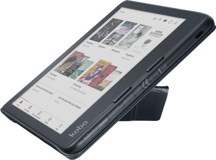 Kobo Libra Colour Sleep Cover Noir détail