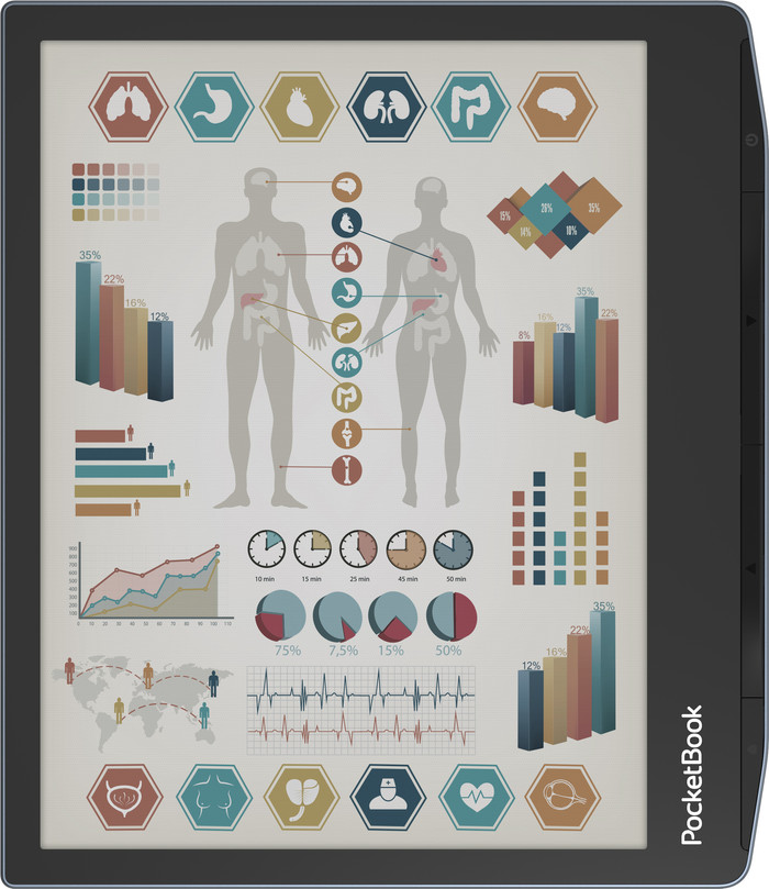 PocketBook Era Color + PocketBook Cover Flip Era Color Zwart voorkant