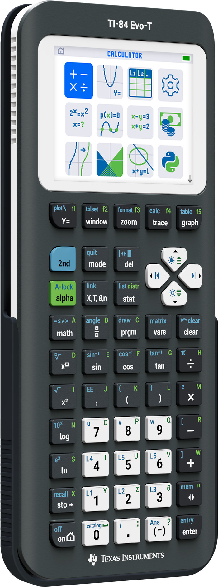Texas Instruments TI-84 Evo-T Calculatrice Graphique côté droit