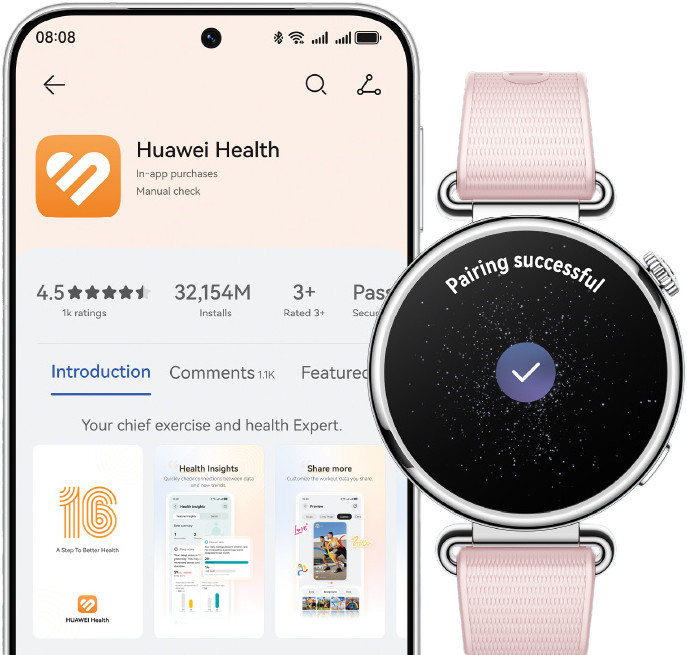 Huawei Watch GT 7 41 mm Pink detail