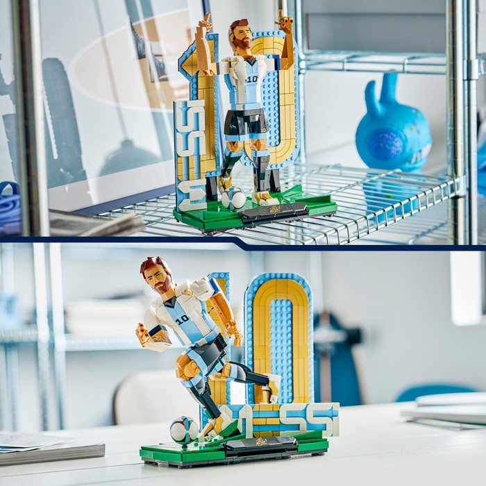 LEGO Editions Lionel Messi Voetballegende 43015 product in gebruik