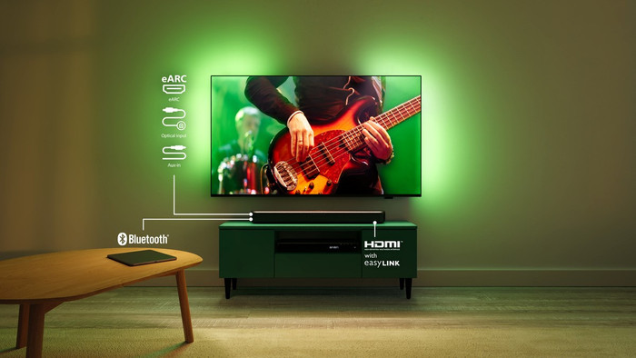 Philips 50'' PUS7000 4K (2025) + Philips TAB5109 produit à l'usage