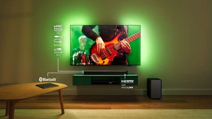 Philips Ambilight 55" PUS8000 4K (2025) + Philips TAB5309 produit à l'usage