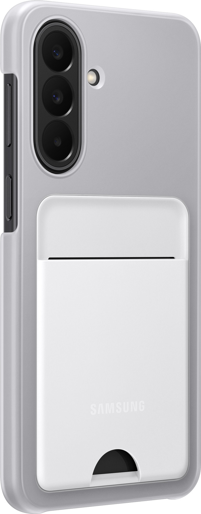 Samsung Galaxy A27 Back Cover Porte-Carte Gris côté droit