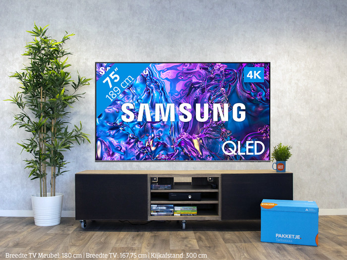 Samsung QLED 75Q74D (2024) visual Coolblue 1
