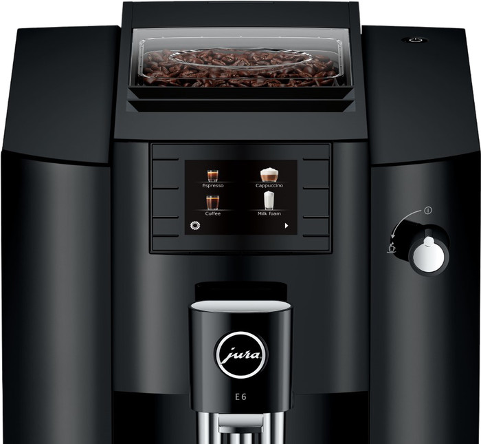 JURA E6 Piano Black (EC) detail