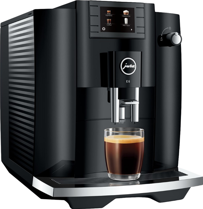 JURA E6 Piano Black (EC) left side