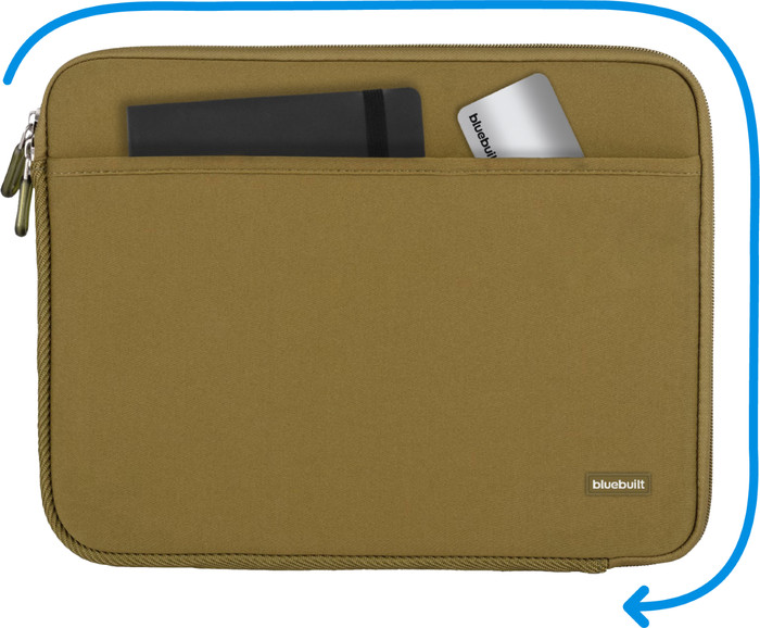 BlueBuilt Laptop Sleeve Width 33cm 14 inches S Green visual Coolblue 1