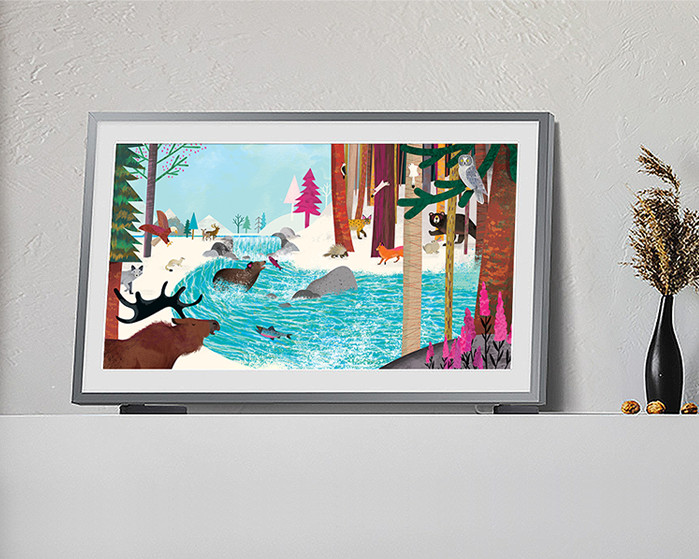 Samsung The Frame 65LS03D (2024) product in use