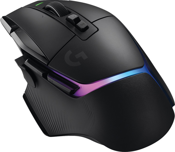 Logitech G502 X Plus Lightspeed Draadloze Gaming Muis Zwart voorkant