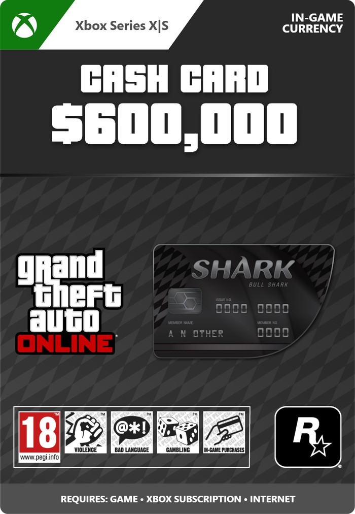 GTA Online: Bull Shark Cash Card Xbox Series X|S - Digitaal voorkant