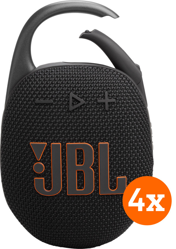 JBL Clip 5 Black 4-pack Main Image