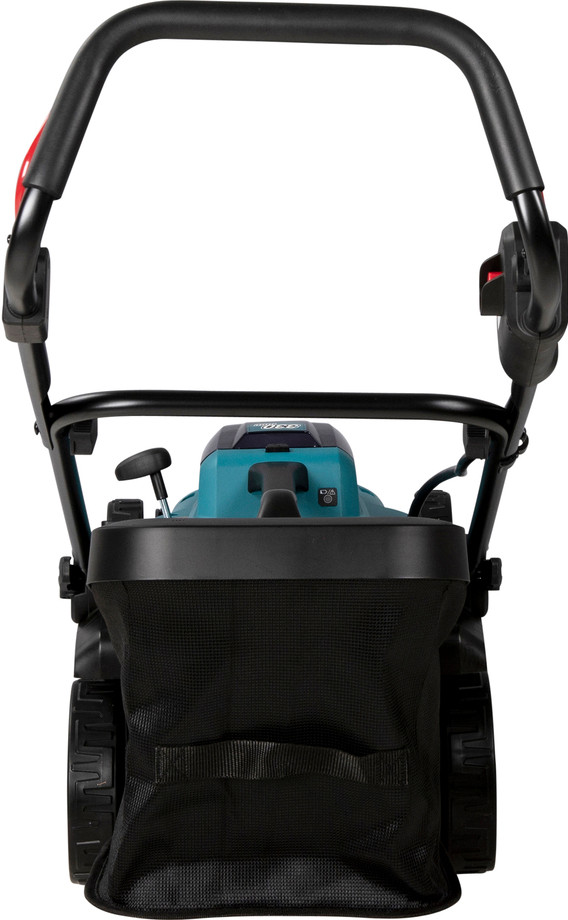 Makita DLM330SM incl. 4,0 Ah Accu + Makita DUR181Z (zonder accu) + Makita BL1850B LXT 18V 5,0 Ah accu achterkant