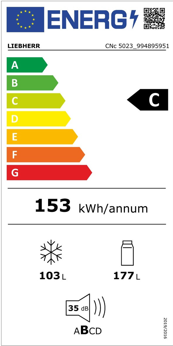 Liebherr CNc 5023-22 energielabel