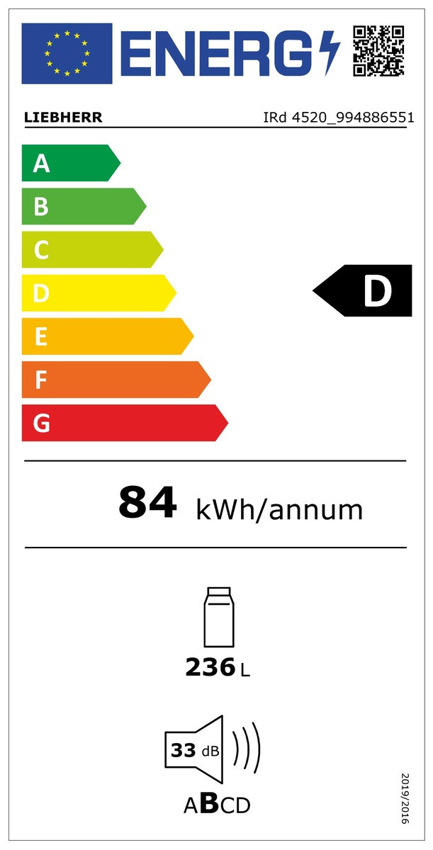 Liebherr IRd 4520-22 energy label